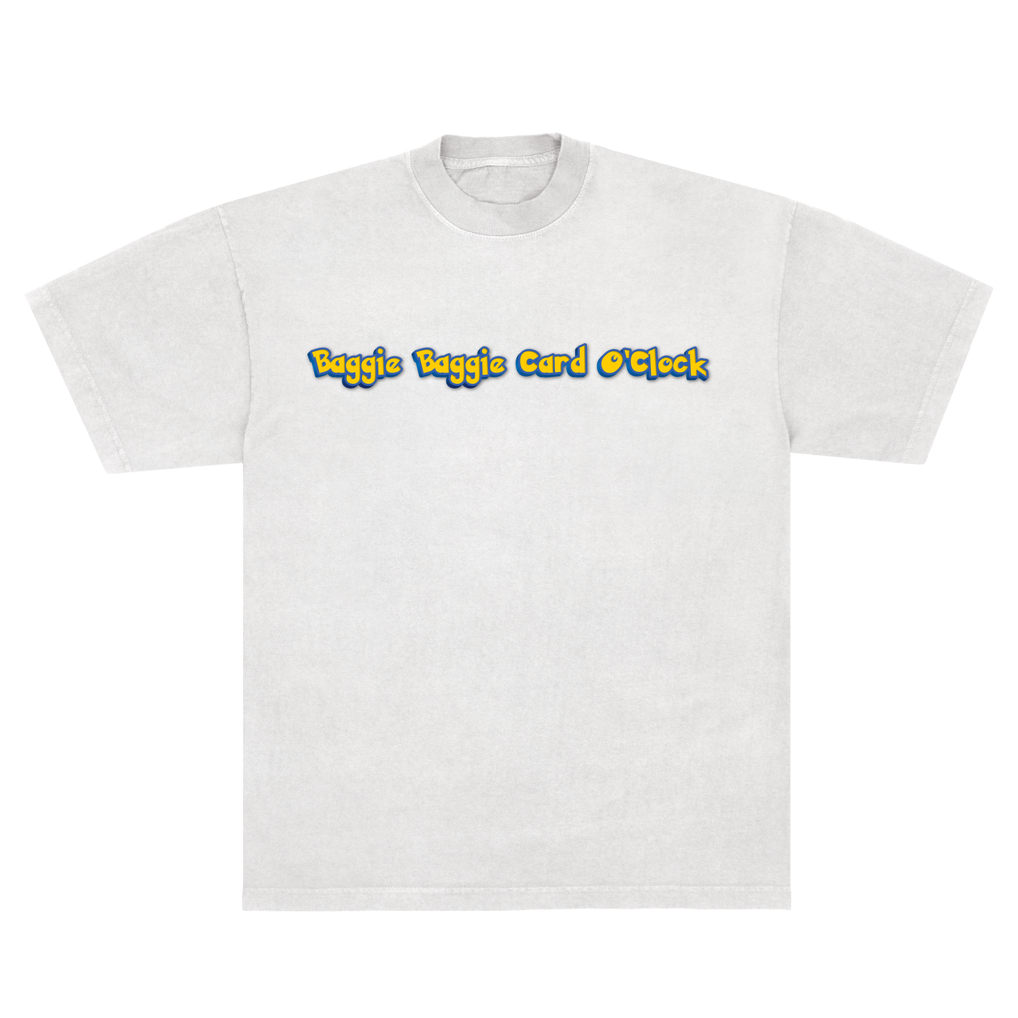 BAGGIE BAGGIE CARD O'CLOCK TSHIRT - WHITE