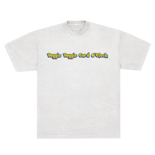 BAGGIE BAGGIE CARD O'CLOCK TSHIRT - WHITE